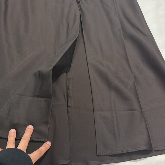 NWT Banana Republic Brown Satin Dainty Office Career Minimalist Skirt 2 Chic - Picture 3 of 8